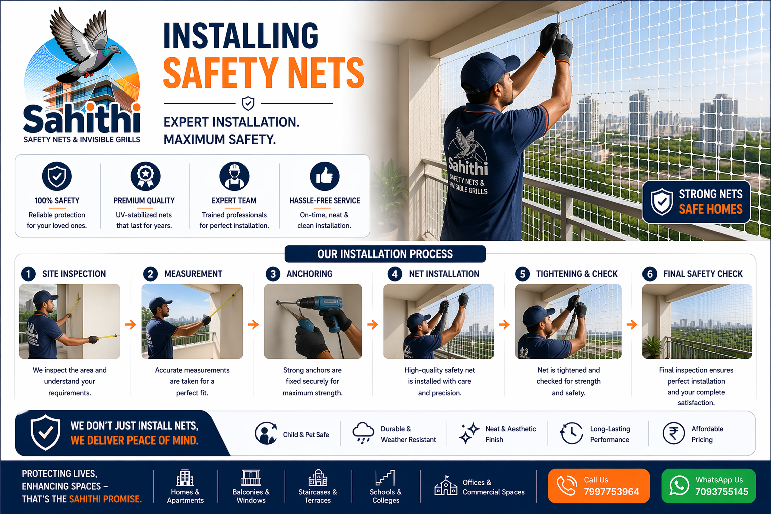 Installing Safety Nets Hyderabad