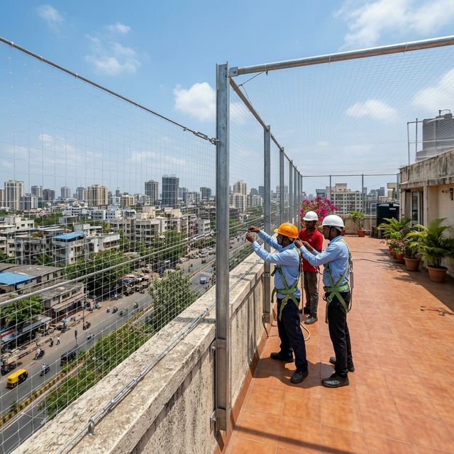 Terrace Safety Nets Hyderabad